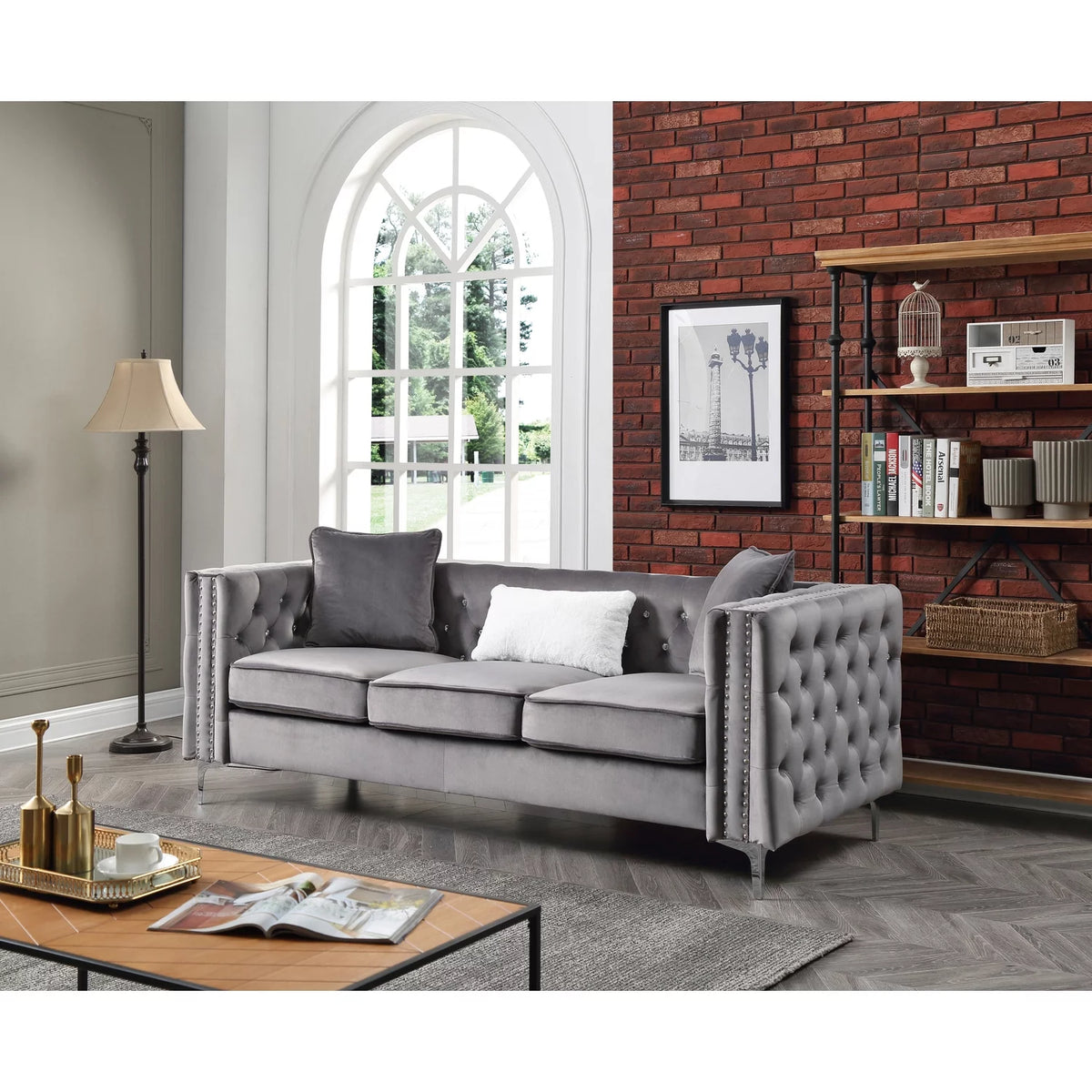 Gray Sofa S5842