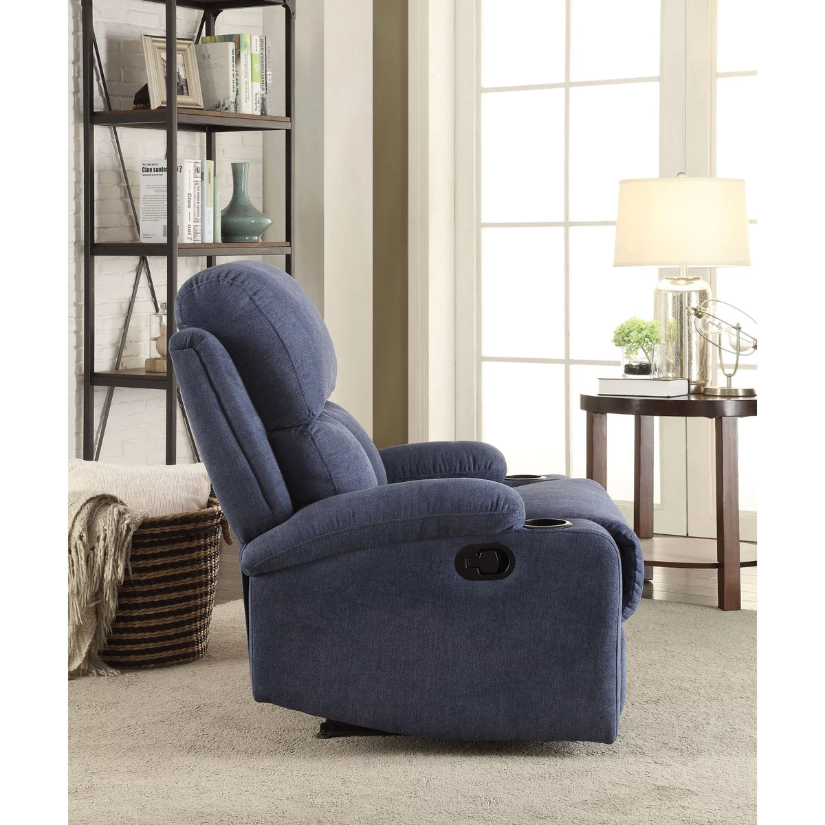 Blue Velvet Recliner E143