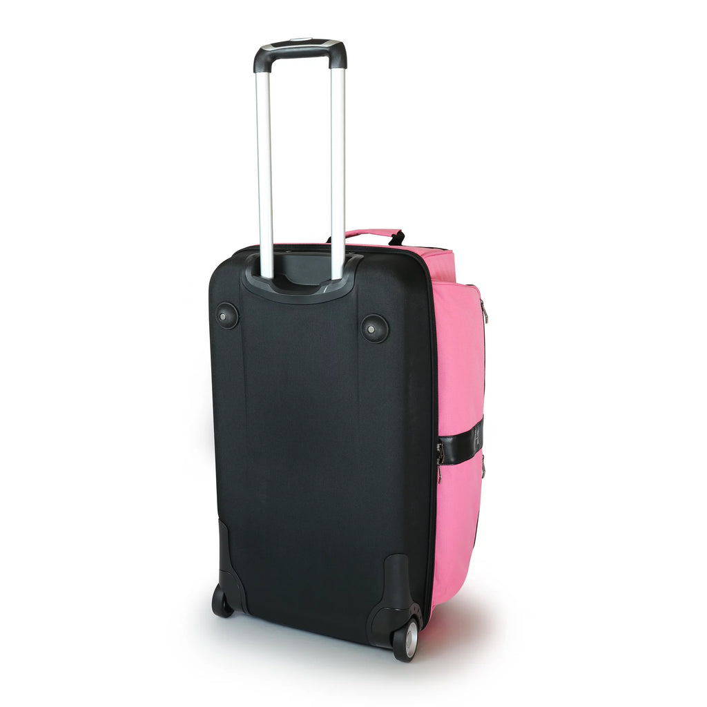 Pink/Black 28 inch Collapsible Duffel with Wheels Q84888