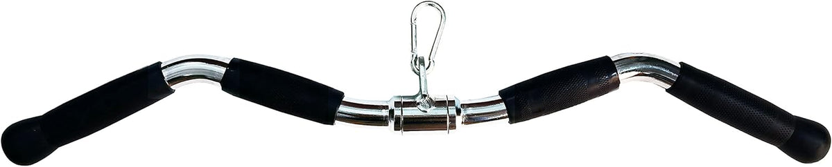 Solid Steel Tricep Press Down Bar with Rubber Handgrips V9788