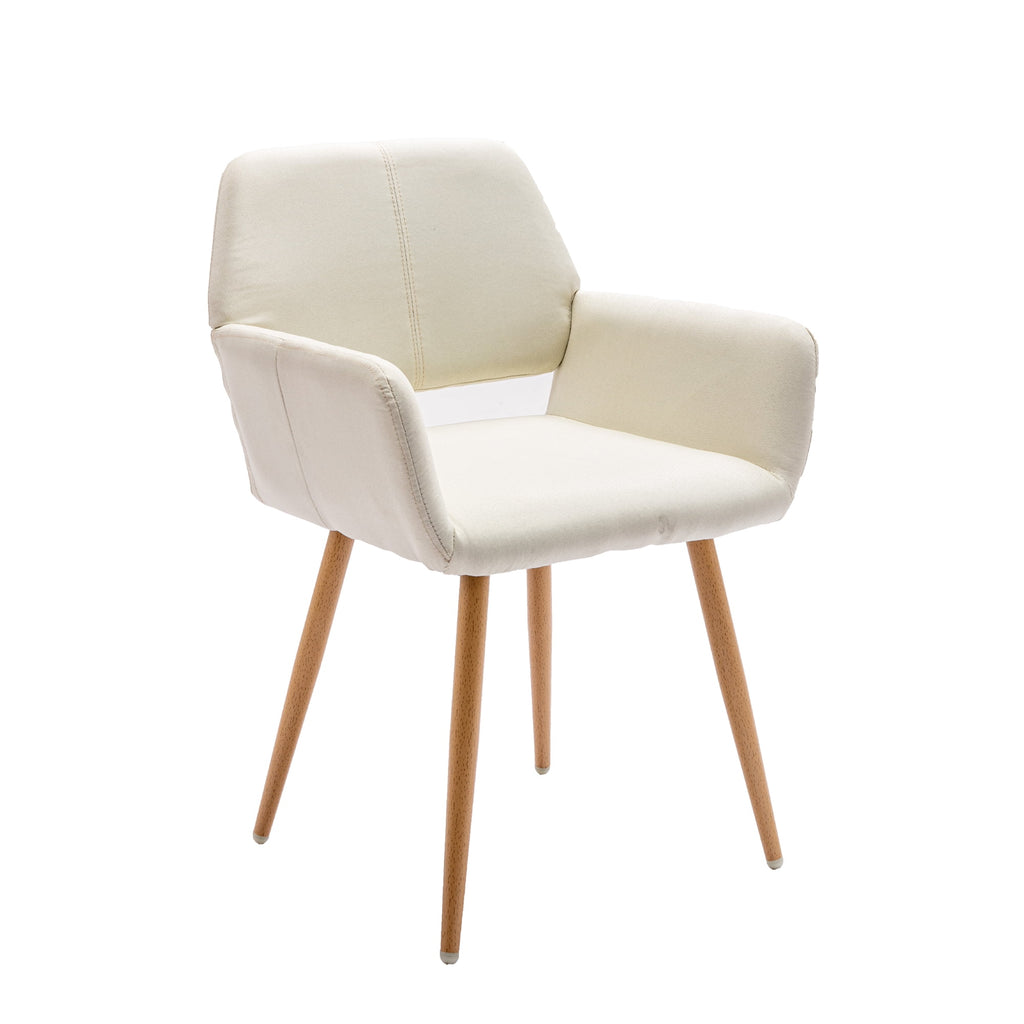 Modern Fabric Accent Chair with Metal Legs Y275423