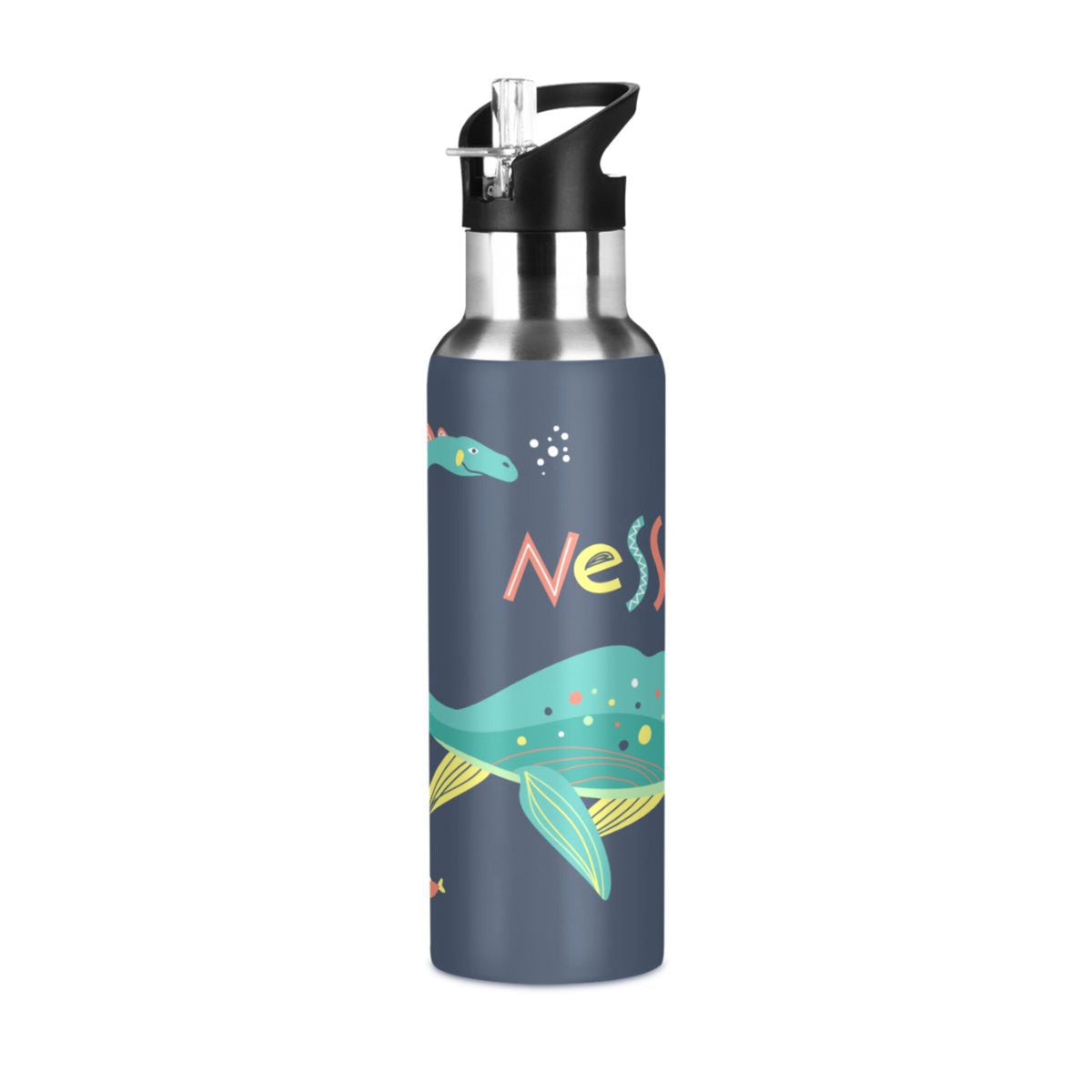 20 OZ Vacuum Insulated Stainless Steel Water Bottle with Straw Lid V5655