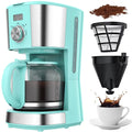 Blue 12-Cup Programmable Drip Coffee Maker S1388