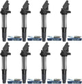 8pcs Ignition Coil & Spark Plug for BMW 4.4L v8 A536