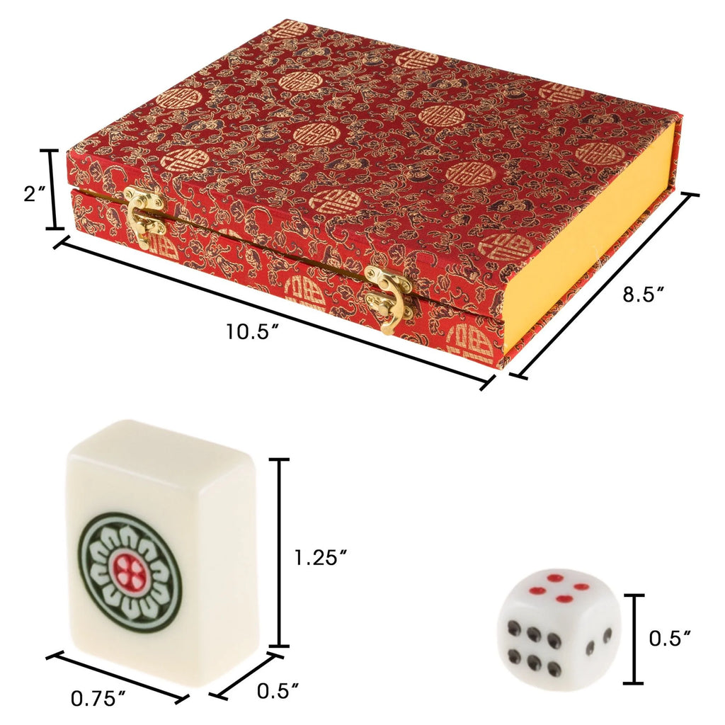 146 Tile Mahjong Set with Dice and Storage Case F4547