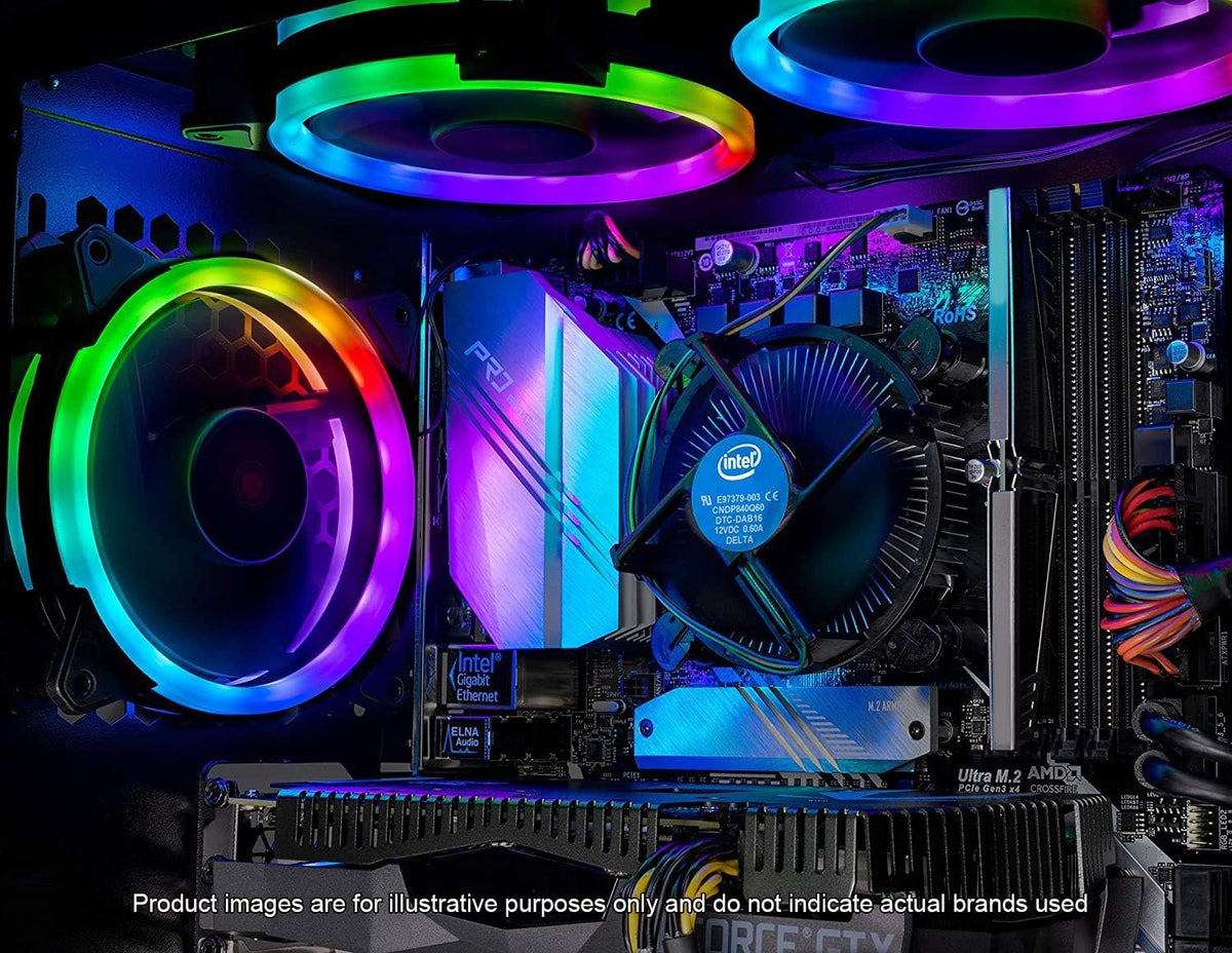 Intel Core i5 9400F 2.9GHz GTX 1650 4G 500GB SSD 8GB DDR4 3000MHz RGB Fans Windows 10 Home 64-bit 802.11AC Wi-Fi Desktop D265764