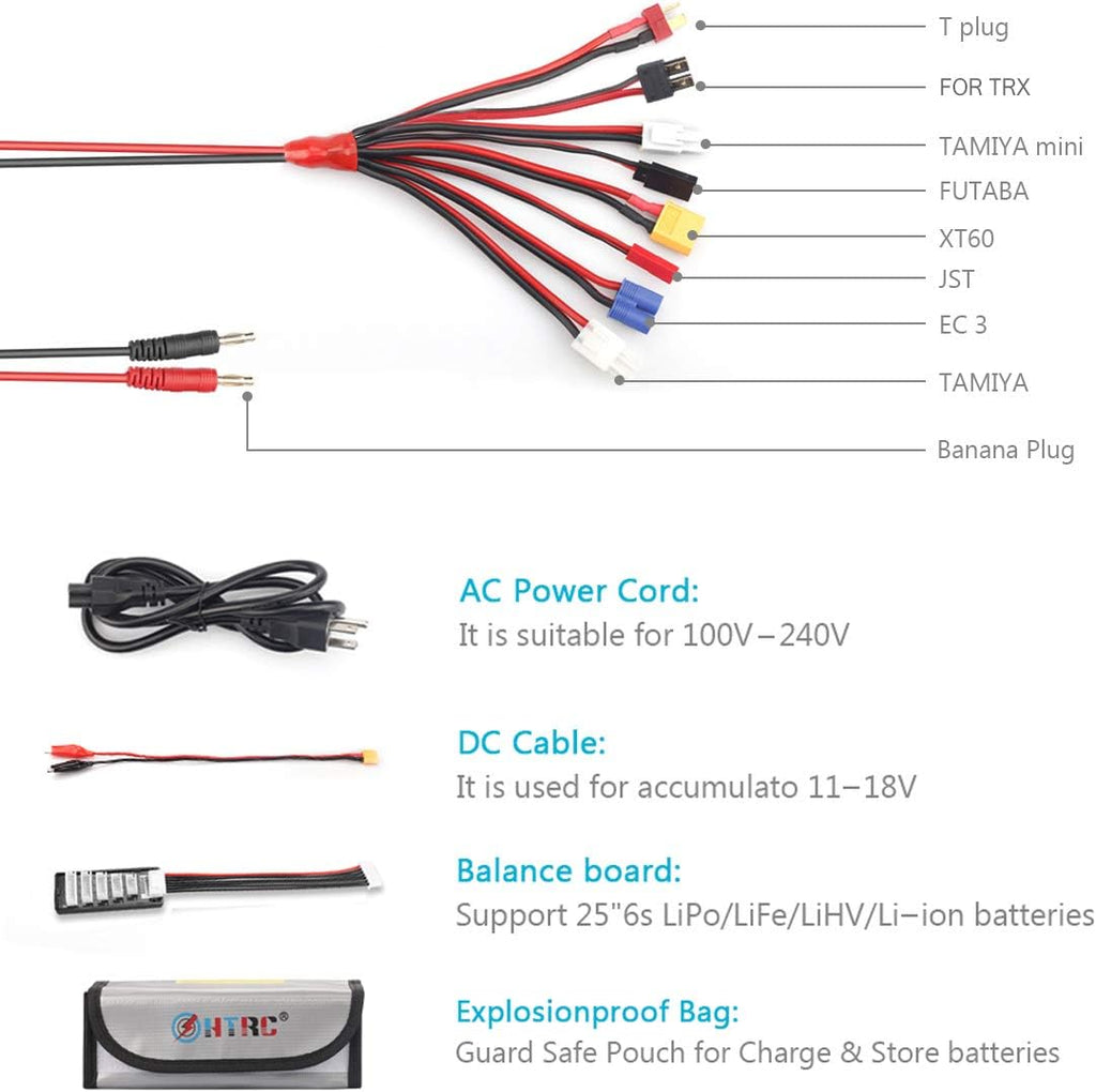 150W 10A 1-6S AC/DC Balance Charger Discharger O788