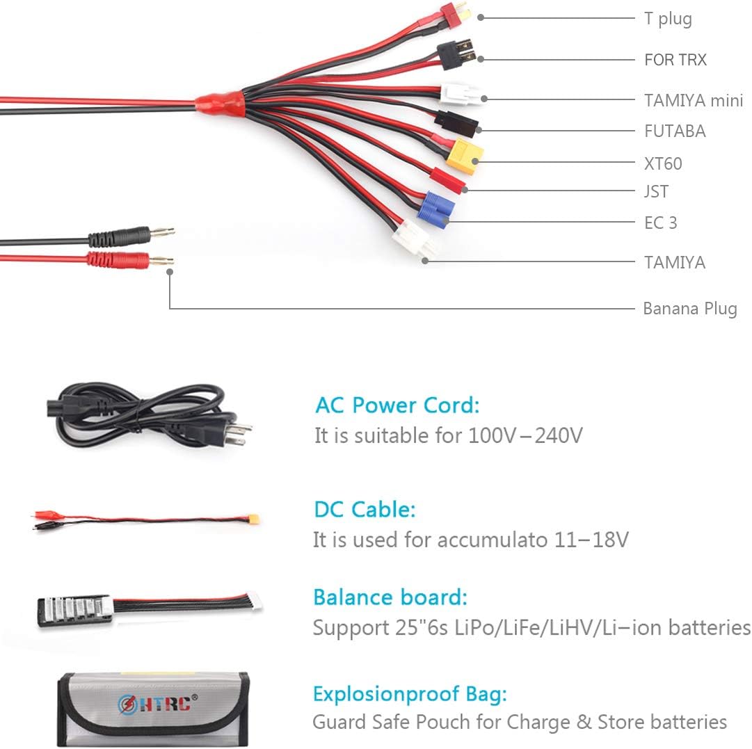 150W 10A 1-6S AC/DC Balance Charger Discharger O788