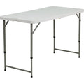 Height Adjustable Granite White Plastic Folding Table R3040
