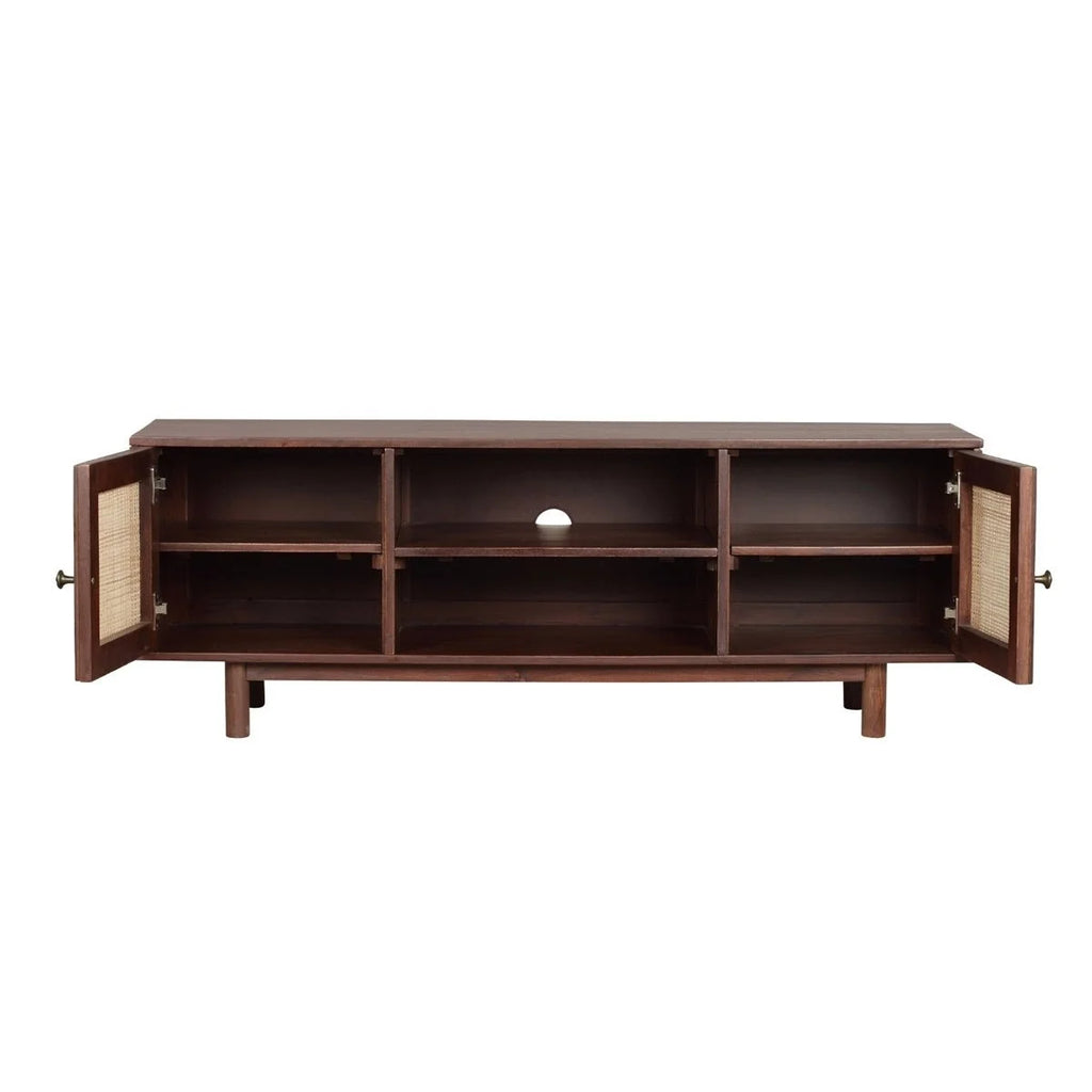 55" Solid Wood TV Stand Cabinet Media Console J525399