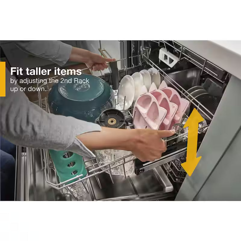 Black Built-In Dishwasher with Third Level Rack E504962