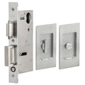 Satin Chrome Privacy Pocket Door Lock J681