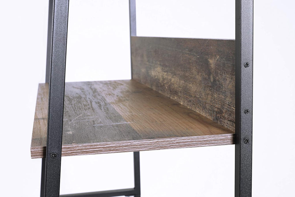 Rustic Planked Knotty Pine Ladder Bookcase X567