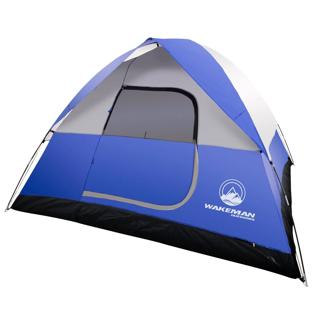 Water Resistant 6 Person Dome Tent with Carry Bag - Blue Z86848