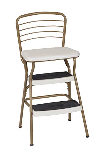 Black Chair and Step Stool N3489