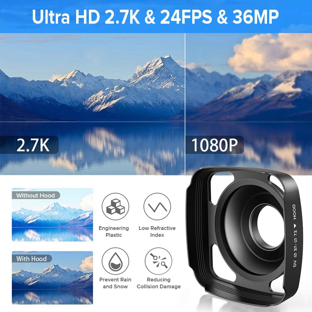 2.7K Ultra HD Digital Video Camera with Microphone W89978