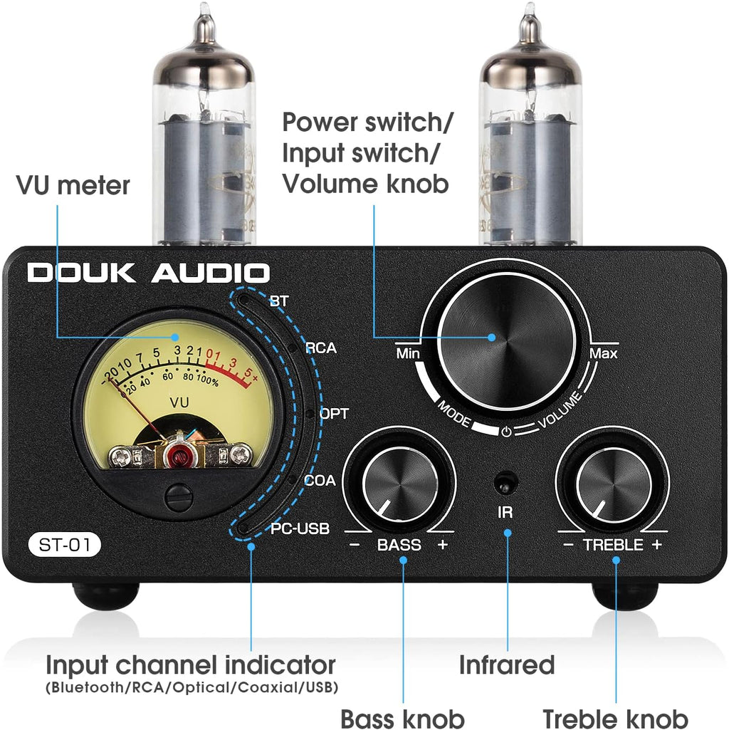 200W HiFi Bluetooth Vacuum Tube Amplifier J5579