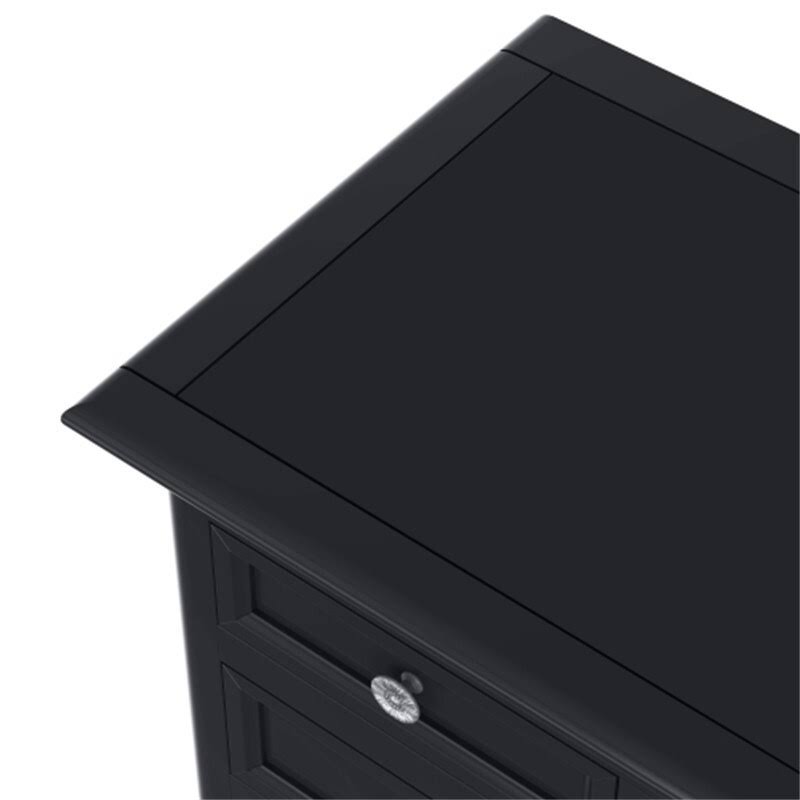 Clear Console Table with 6 Drawers and 1 Shelf H64497