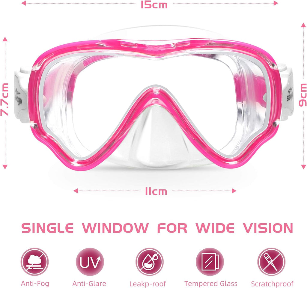 Kids Swim Goggles Snorkel Diving Mask V43922