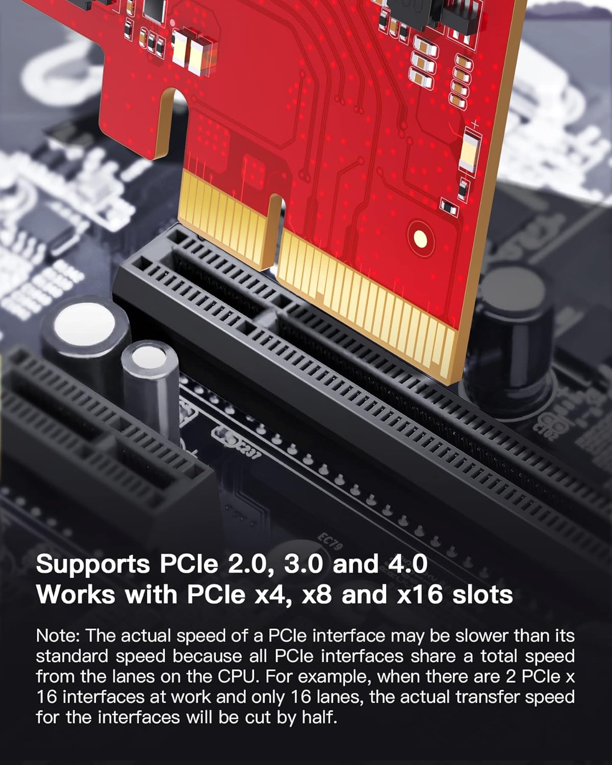 PCIe to USB 3.2 Gen 2 Extension Card, 6 USB Type-A and 2 USB Type-C Ports, Pack of 2 W9953