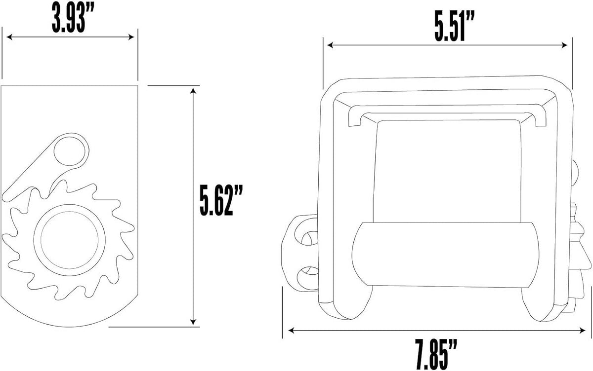 4 Standard Profile Sliding Winch E965