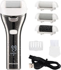 Rechargeable Portable Electric Foot Callus Remover with 3 Roller Heads F1134