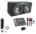 12" 1200W Dual Loaded Subwoofer Box + 1500W Amplifier + Capacitor P22507