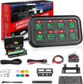 8 Gang Switch Panel with Label Stickers and Harness C111