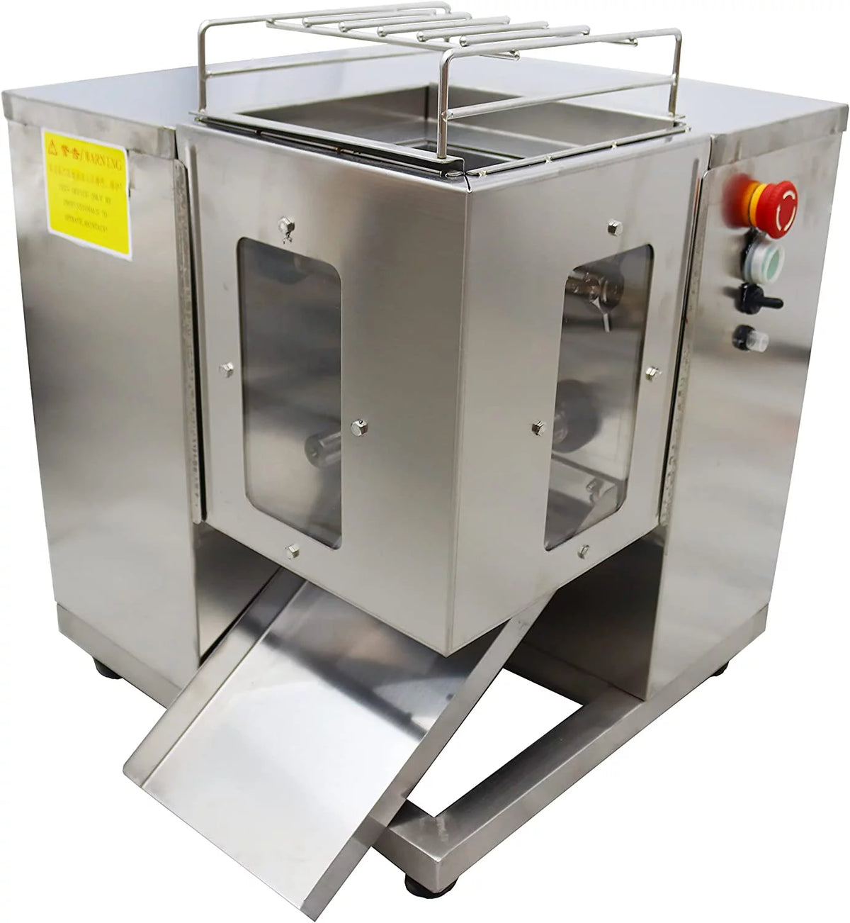 Commercial Shredded Meat Slicer with 10mm Blade Stainless Steel B871937
