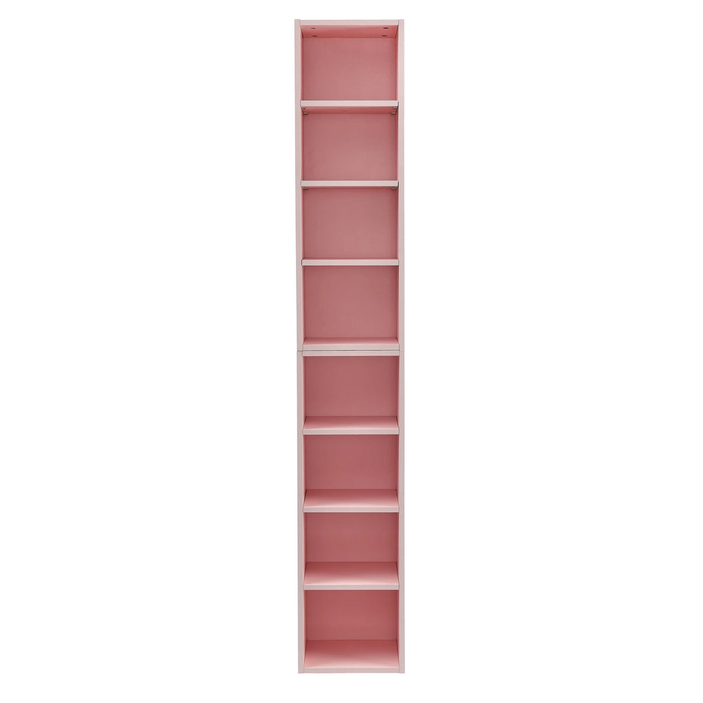 8-Tier Media Tower Rack with Adjustable Shelves O479457