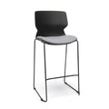 Black/Charcoal Guest Stool, 2 Pack E95262