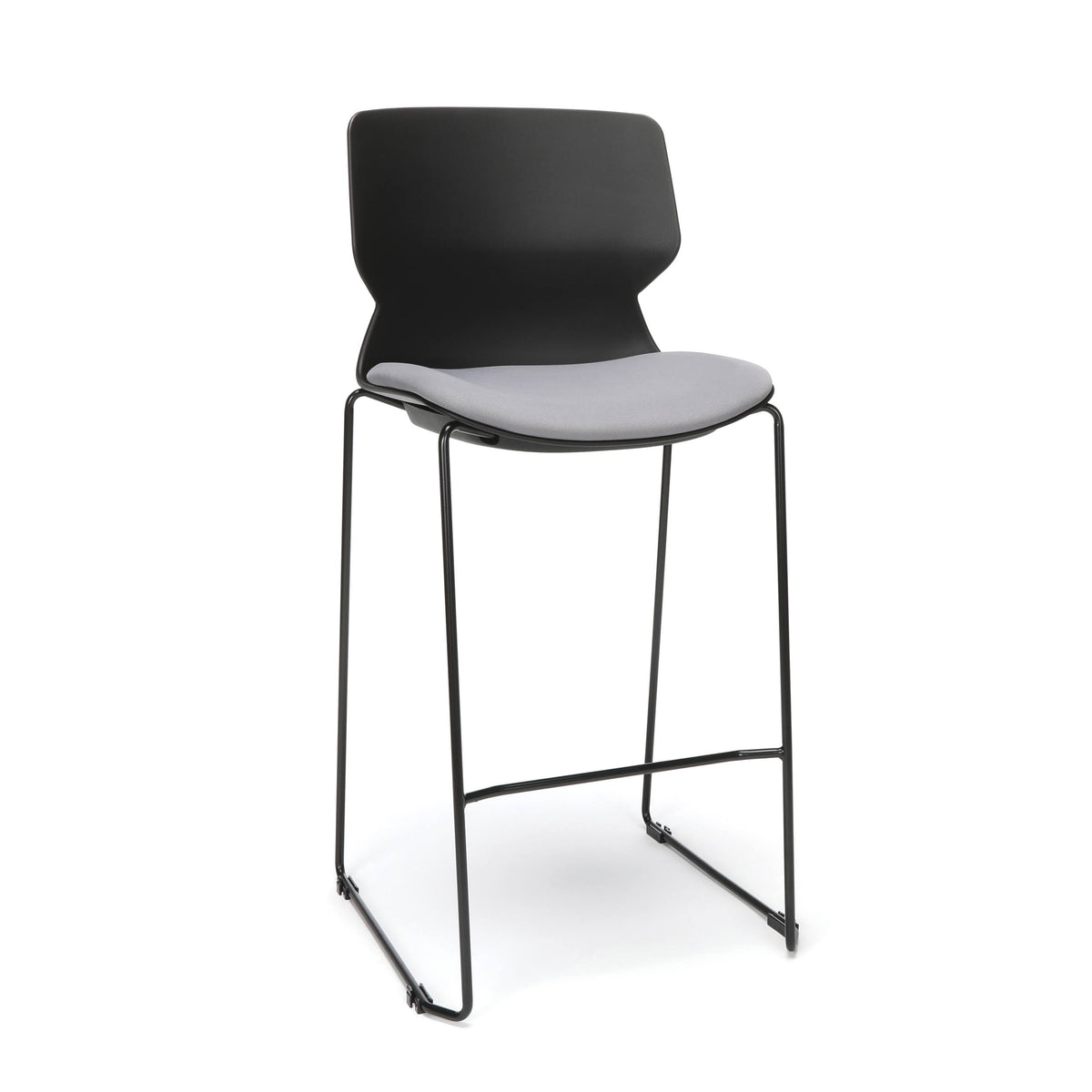 Black/Charcoal Guest Stool, 2 Pack E95262