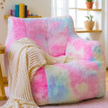 Faux Fur Memory Foam Bean Bag Chair V9623