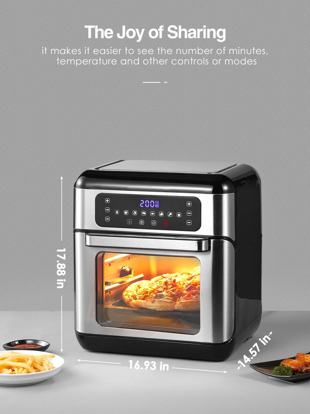Silver 11 QT Air Fryer Oven C113938