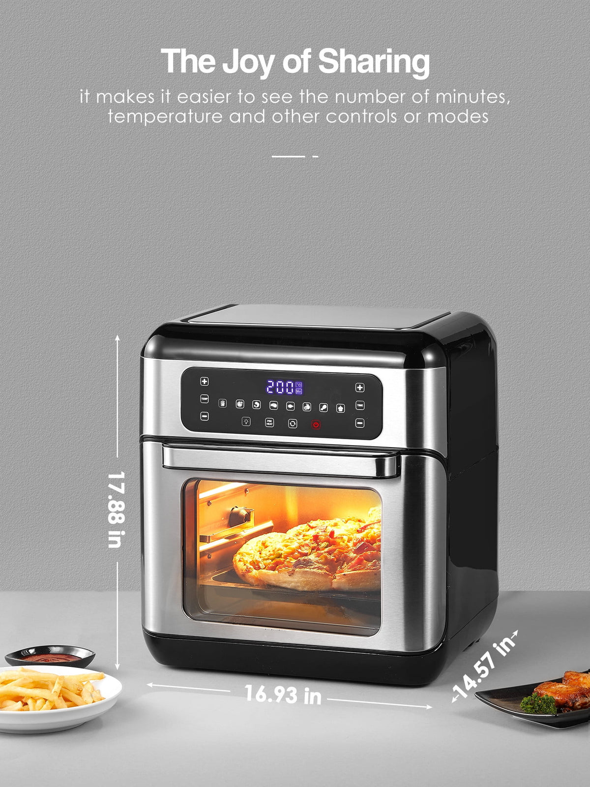 Silver 11 QT Air Fryer Oven C113938