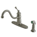 9.25 in. Brushed Nickel Kitchen Faucet I96380