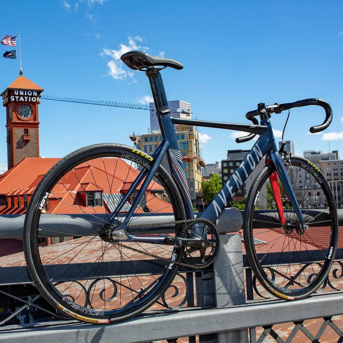 Midnight Blue Fixed Gear Bike S2259