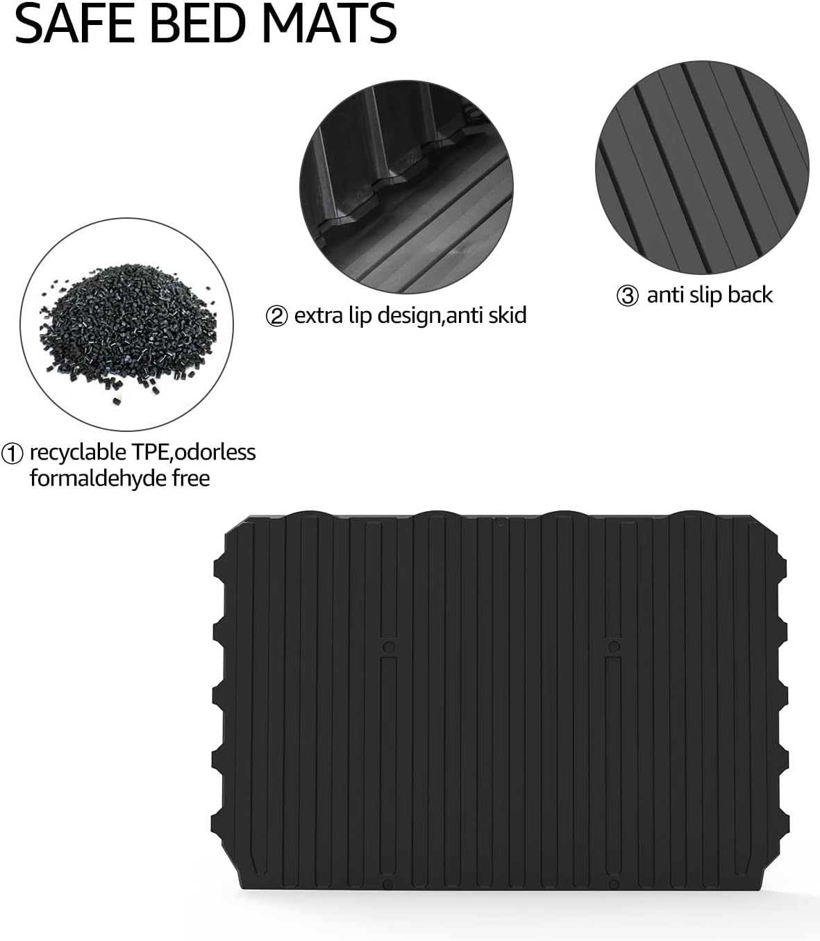 Rubber Bed Liner for Polaris Ranger XP 1000 Crew J53809