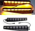 48 LED 12V 48W Strobe Light Bar with Suction Cups (Green/White) Y926