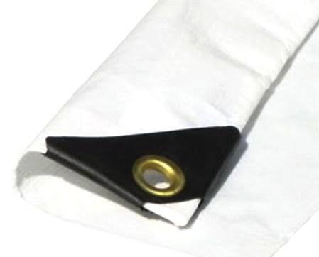 12 x 14 White 12 Mil 3 Ply Coated Tarp U668857