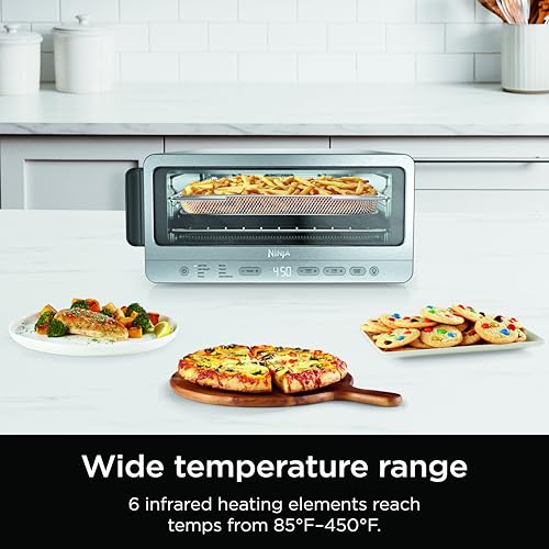 Silver Digital Air Fry Countertop Oven, 1800W Y9499
