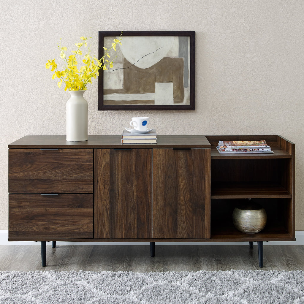 Dark Walnut Modern TV Stand P13792