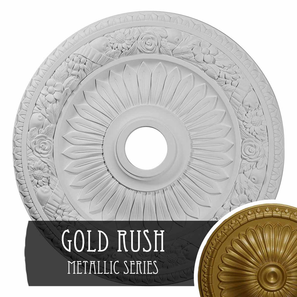 Bellona Ceiling Medallion, Hand-Painted Gold Q980184