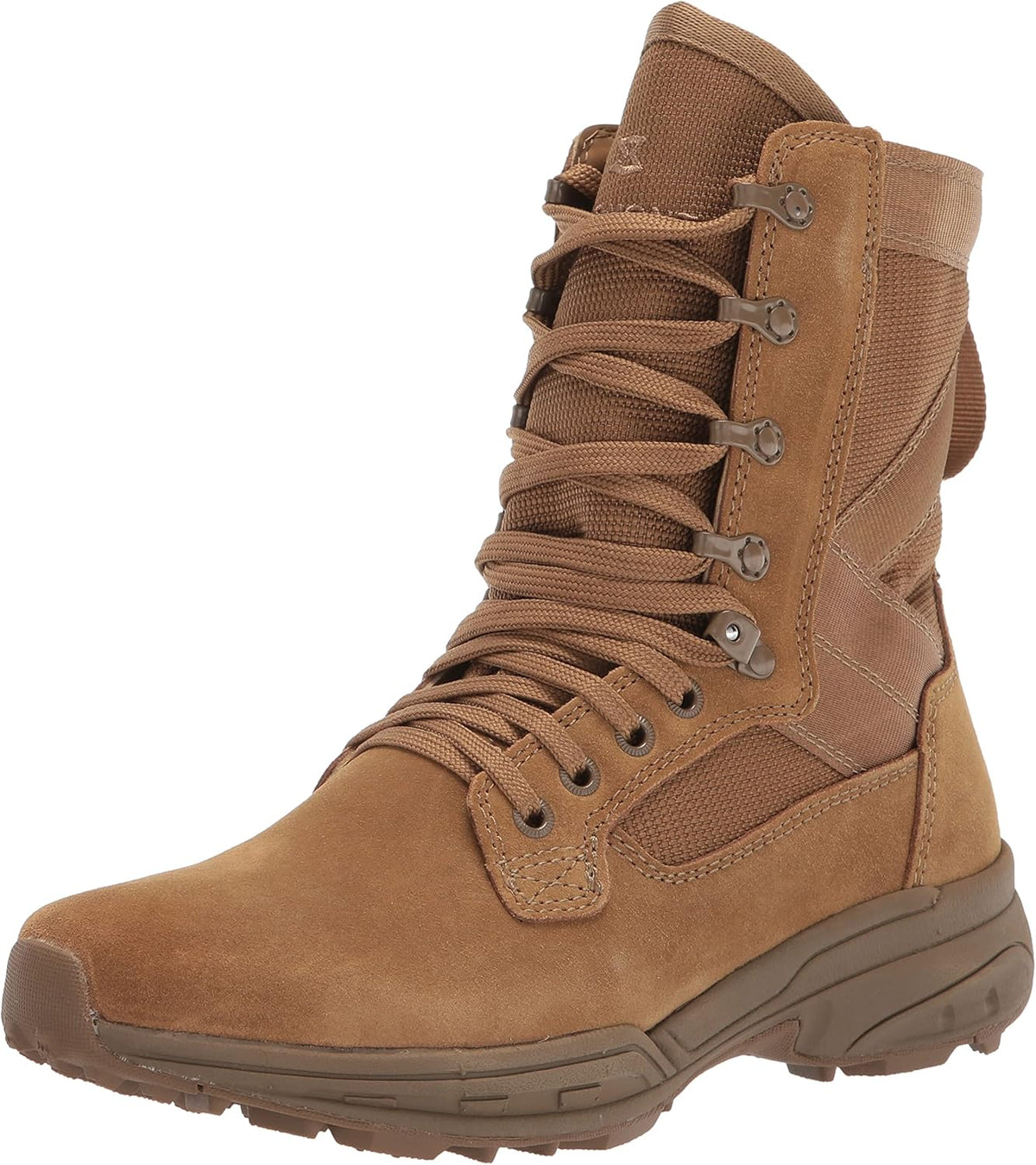 Coyote Suede Leather Combat Boots, Size 14.5 Wide S55955