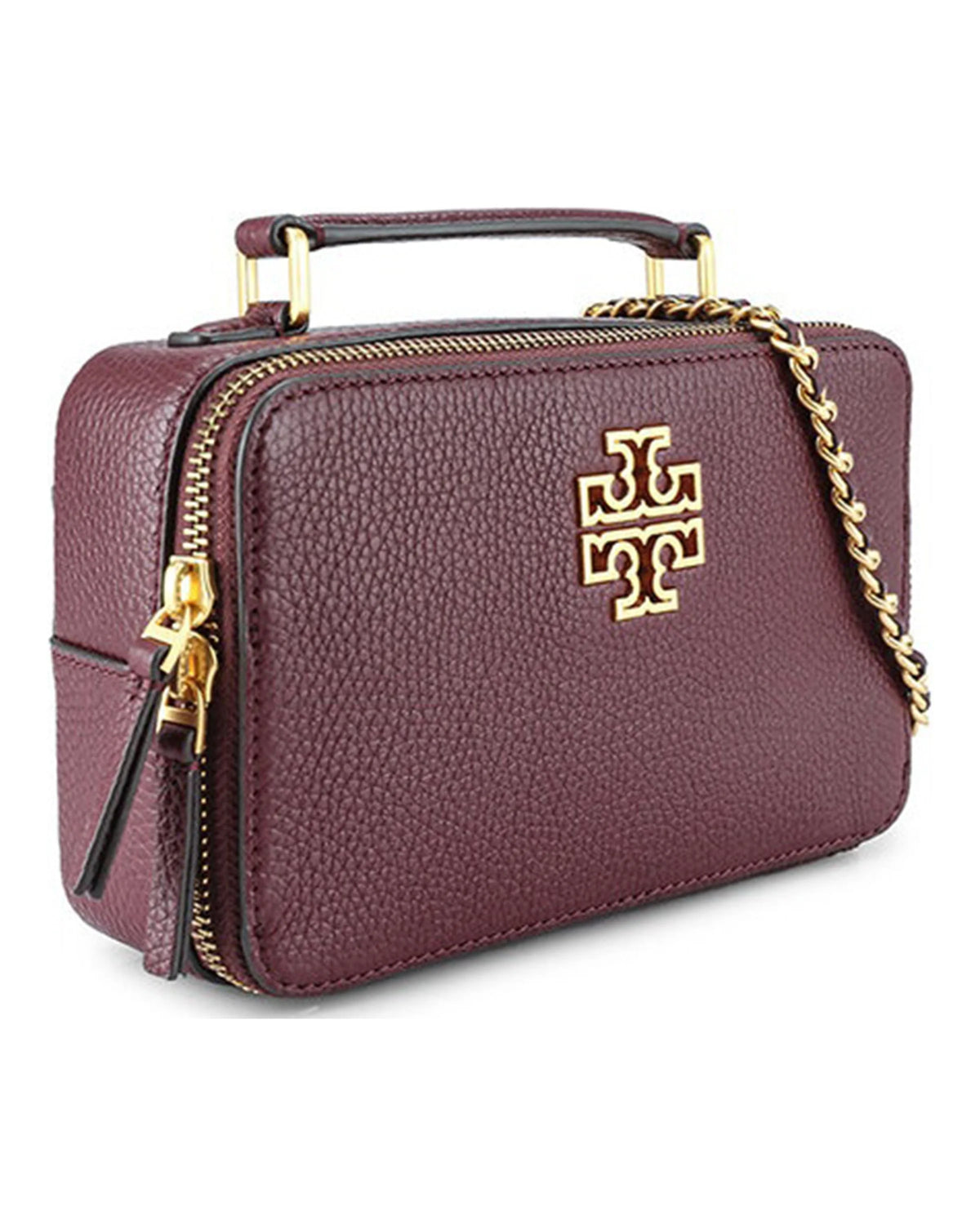 Pebbled Leather Small Top Handle Crossbody Bag S301495