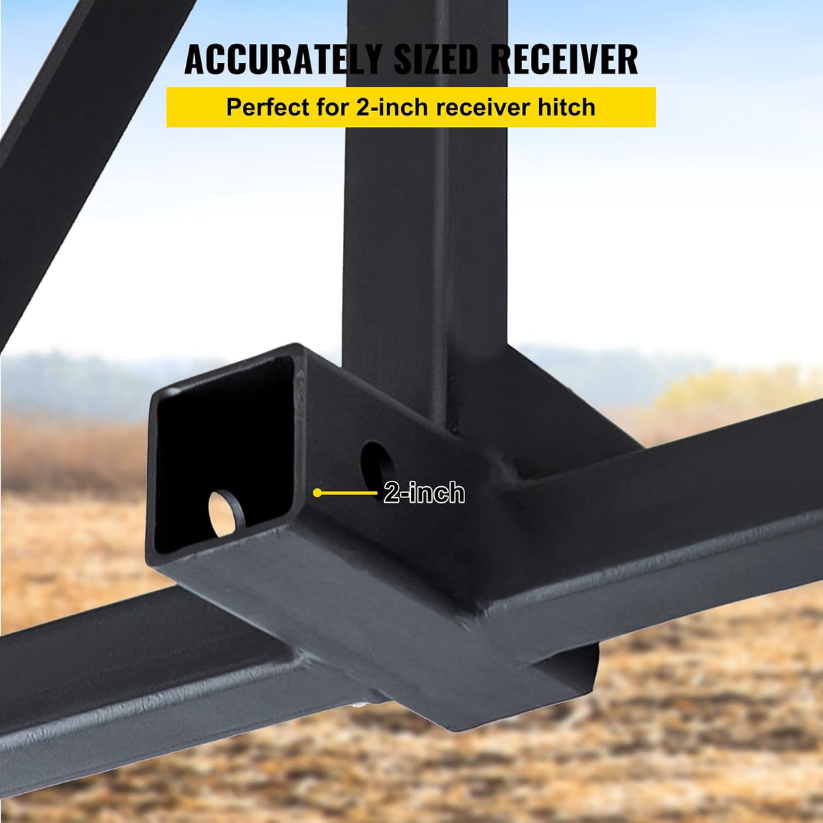 Black 2 Inch Trailer Hitch Receiver Hitch G5783