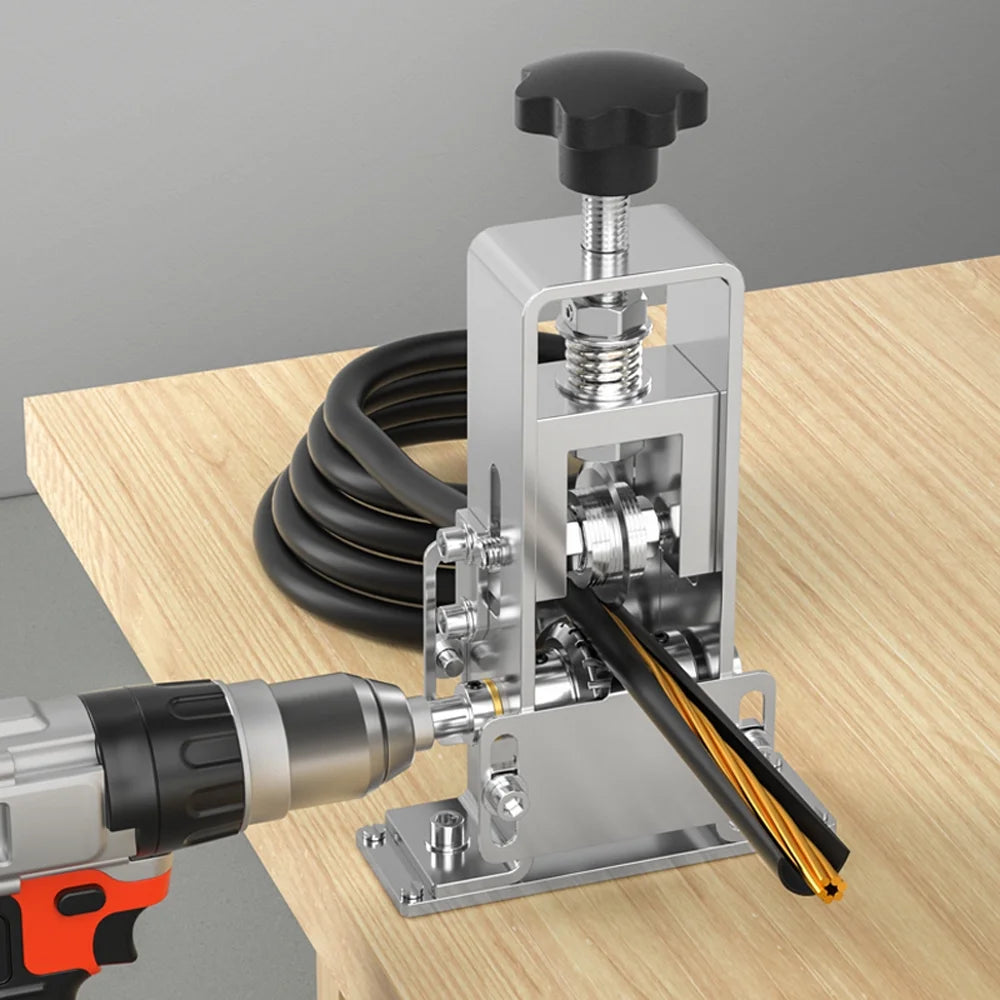 Wire Stripper Manual Wire Stripping Tool with Hand Crank Q481