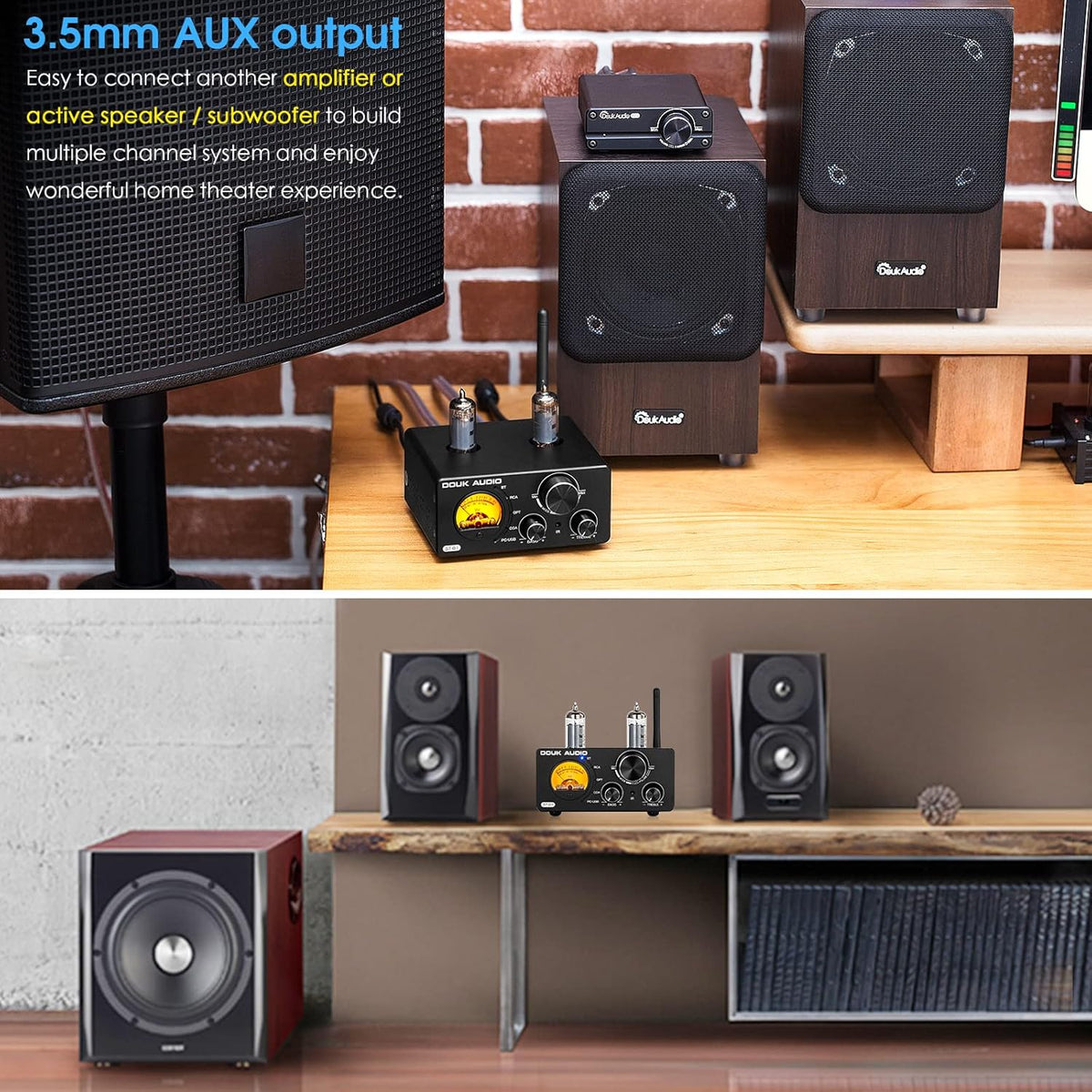 200W HiFi Bluetooth Vacuum Tube Amplifier J5579