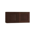 Stained Mangani Plywood Shaker Wall Kitchen Cabinet Soft Close A4495