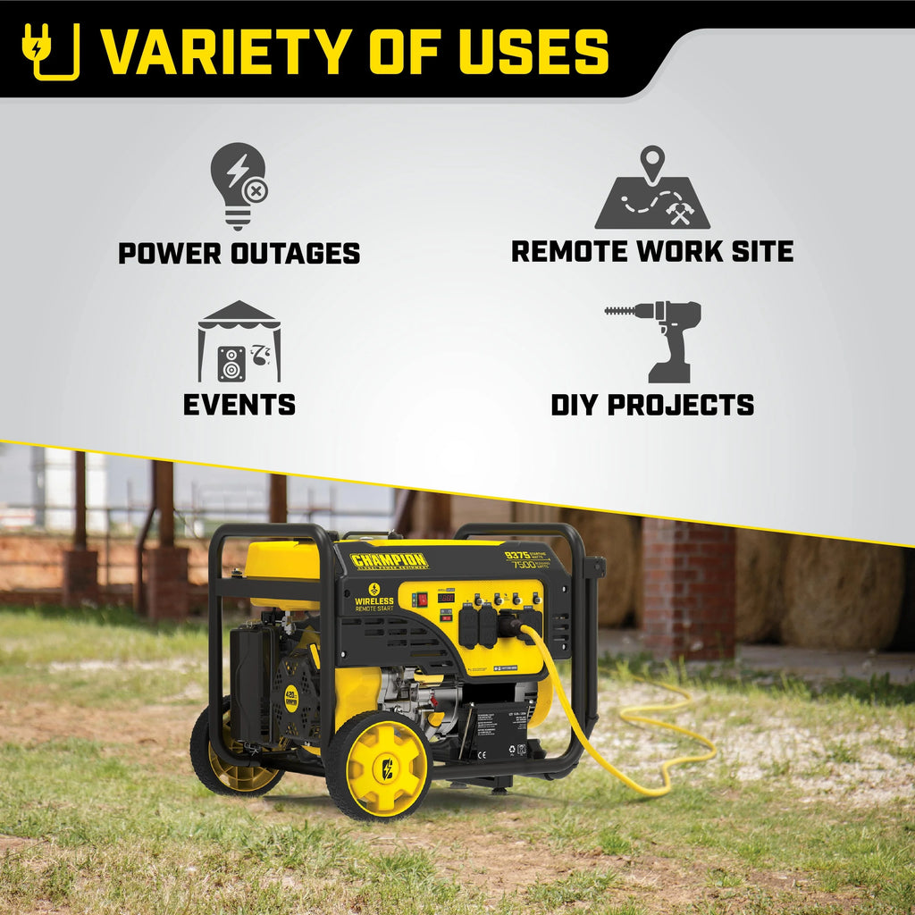 Portable Generator with Wireless Remote Start U659416
